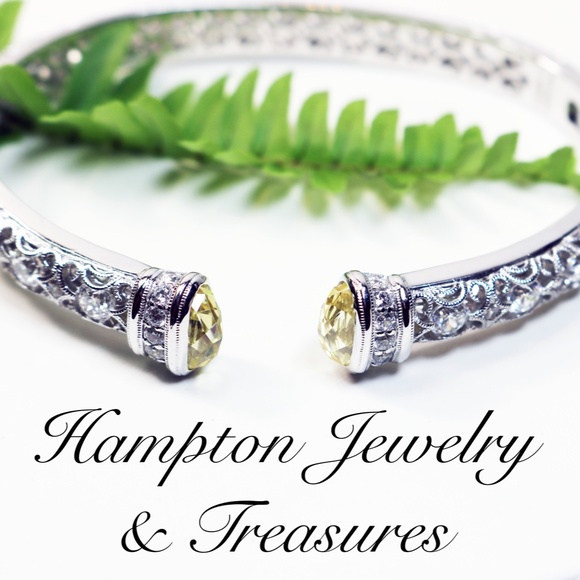 Tacori IV Citrine Sterling Silver Bangle Bracelet